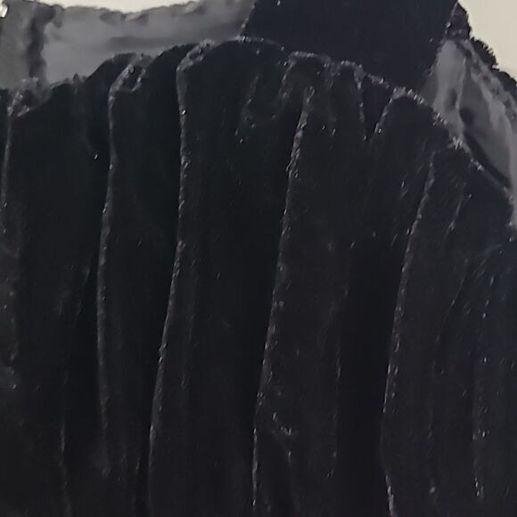 Girls Formal Dress Black Velvet Hot Pink Silver Glitter Flower Girl Occasion 7 - Picture 7 of 12